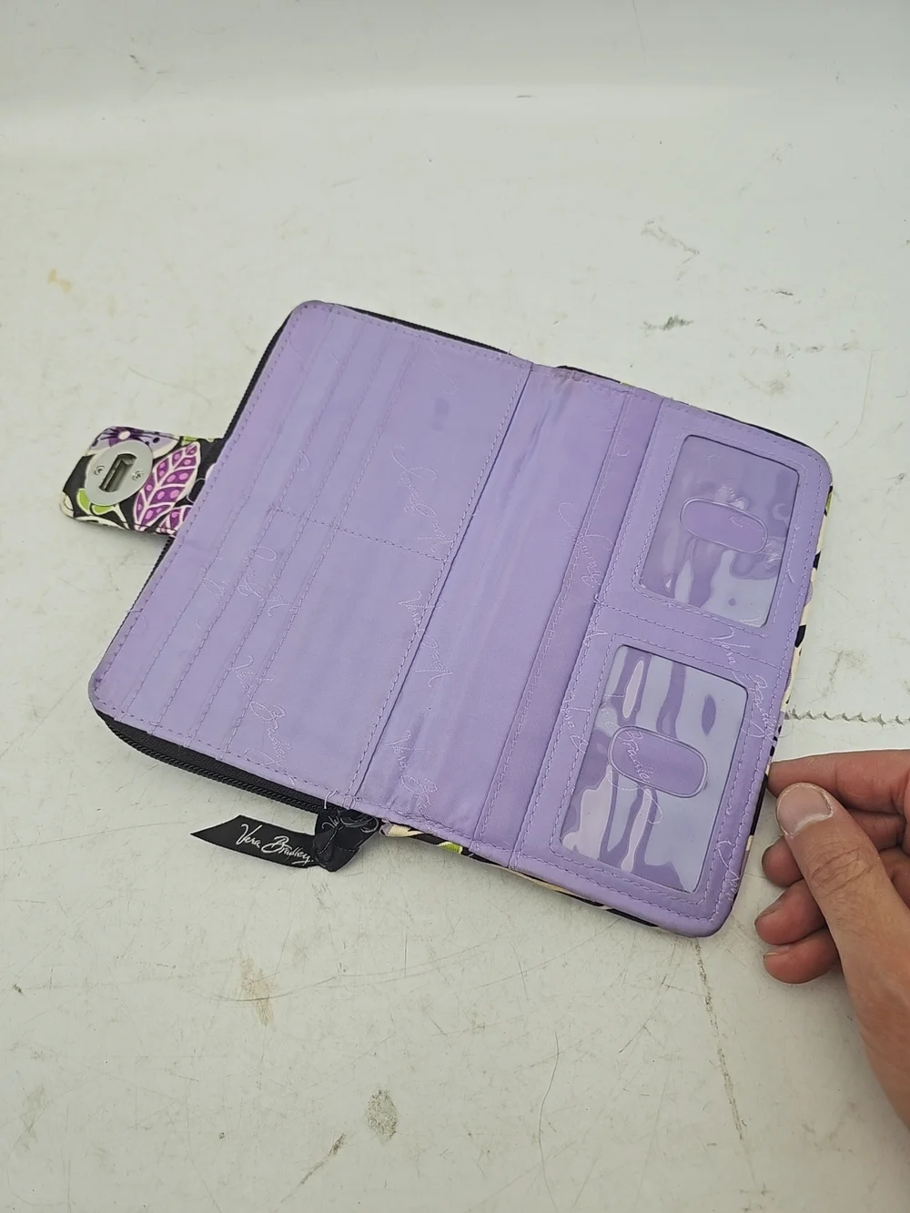 Vera Bradley Floral Zip Wallet